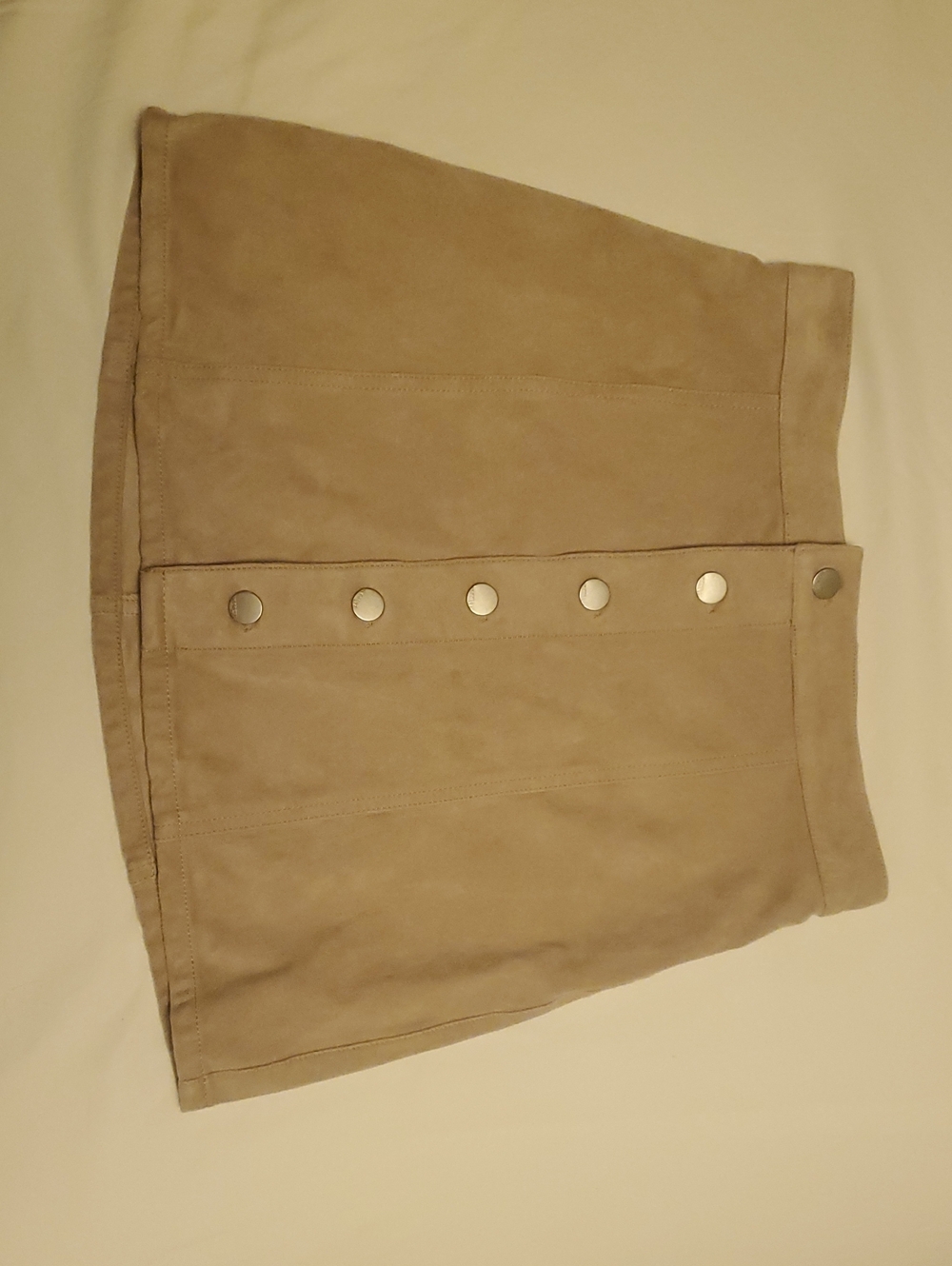 Tan Suede Mini Skirt